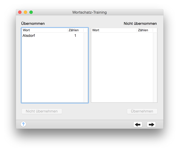 Vocabulary Training - New words